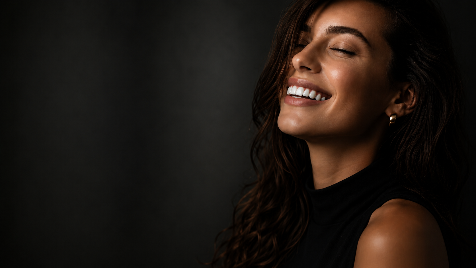 A woman with a radiant, confident smile — Velora Dental Atelier, Dubai